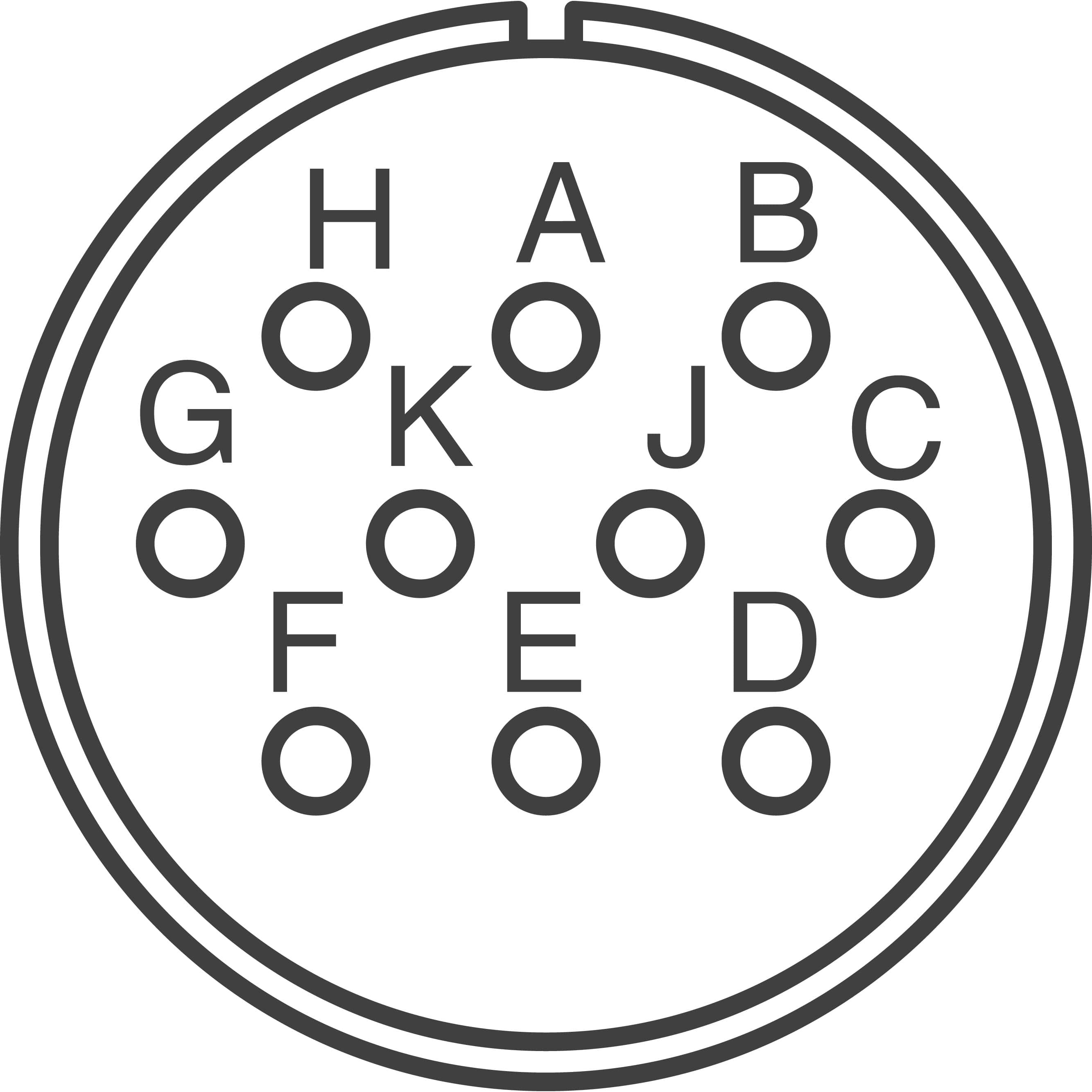 KPSE06F1210P ITT Cannon, LLC  Gruppi di connettori circolari